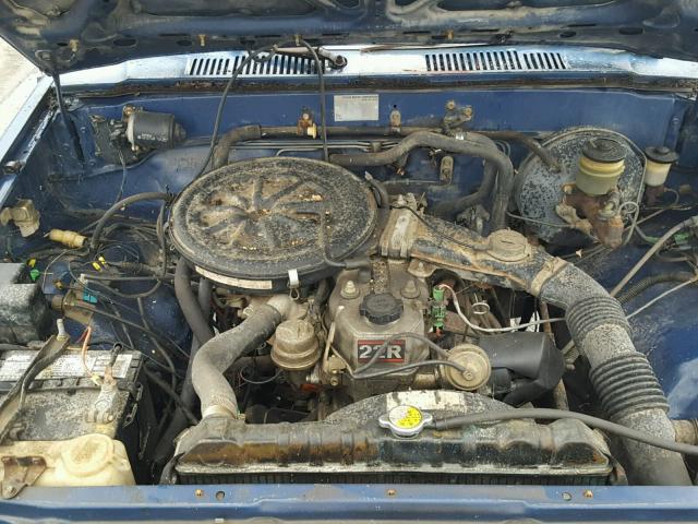 JT4RN63R7G0045288 - 1986 TOYOTA PICKUP RN6 BLUE photo 7