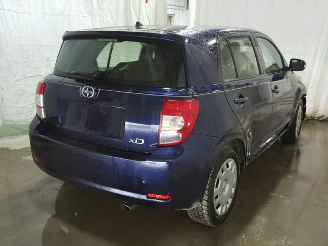 JTKKU4B45A1003615 - 2010 TOYOTA SCION XD BLUE photo 4