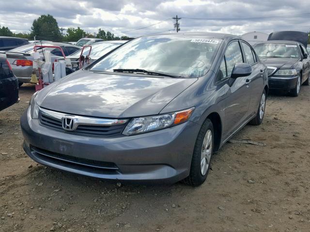 19XFB2F52CE003528 - 2012 HONDA CIVIC LX GRAY photo 2