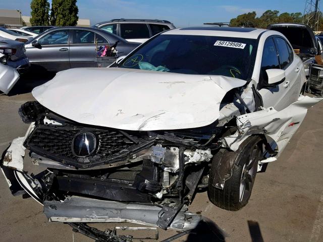 19UUB2F65JA005890 - 2018 ACURA TLX TECH+A WHITE photo 2