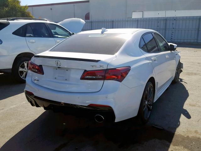 19UUB2F65JA005890 - 2018 ACURA TLX TECH+A WHITE photo 4