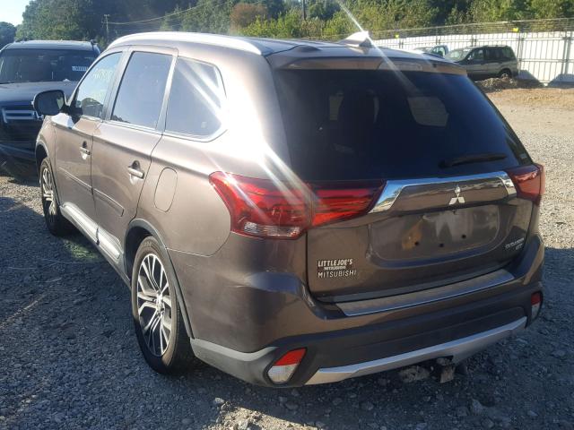 JA4JZ4AX1HZ018764 - 2017 MITSUBISHI OUTLANDER BROWN photo 3