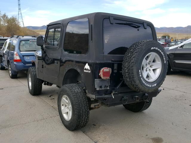 1J4FY19P9RP432772 - 1994 JEEP WRANGLER / BLACK photo 3