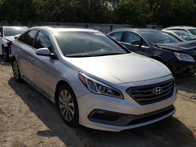 5NPE34AFXHH475659 - 2017 HYUNDAI SONATA SPO BLUE photo 1