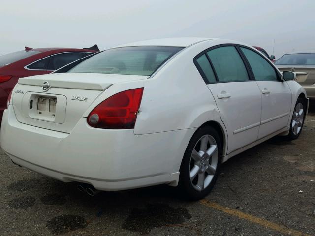 1N4BA41E36C840374 - 2006 NISSAN MAXIMA SE WHITE photo 4