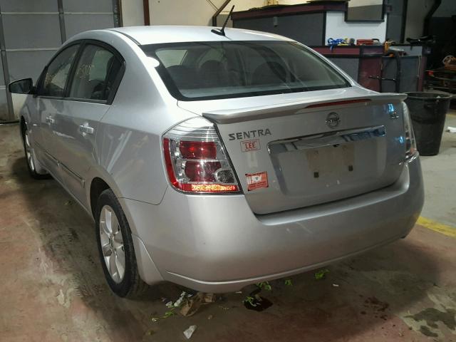 3N1AB6AP5CL783209 - 2012 NISSAN SENTRA 2.0 SILVER photo 3