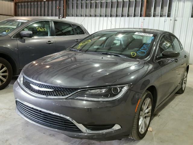 1C3CCCAB0GN140833 - 2016 CHRYSLER 200 LIMITE GRAY photo 2