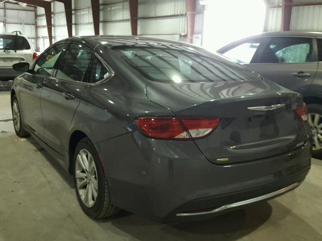 1C3CCCAB0GN140833 - 2016 CHRYSLER 200 LIMITE GRAY photo 3