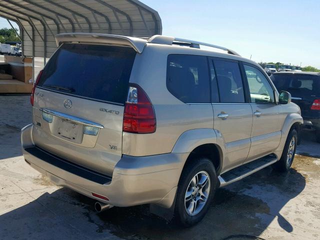 JTJBT20X190175103 - 2009 LEXUS GX 470 TAN photo 4