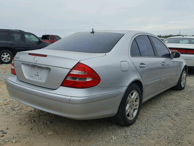 WDBUF65J13A294719 - 2003 MERCEDES-BENZ E 320 SILVER photo 4