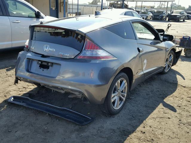 JHMZF1D41DS003068 - 2013 HONDA CR-Z CHARCOAL photo 4