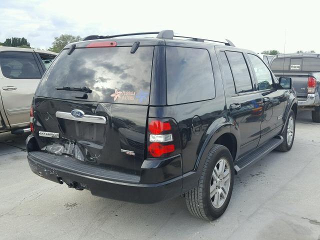 1FMEU65E47UA59245 - 2007 FORD EXPLORER L BLACK photo 4