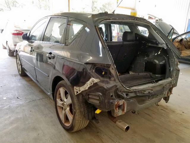 JM1BK343541165745 - 2004 MAZDA 3 HATCHBAC BLACK photo 3