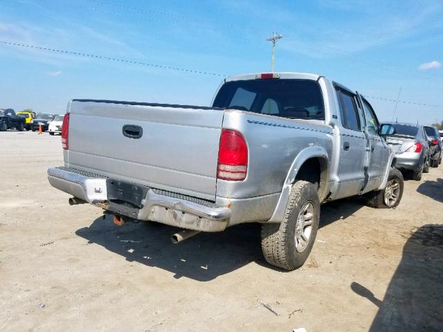 1B7GG2AN01S197449 - 2001 DODGE DAKOTA QUA SILVER photo 4