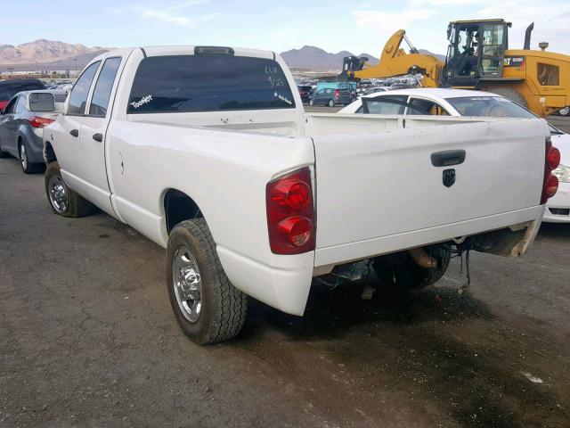 3D7KR28AX7G815812 - 2007 DODGE RAM 2500 S Սպիտակ լուսանկար 3