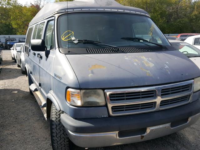 2B6HB21Y8RK117032 - 1994 DODGE RAM VAN B2 BLUE photo 1