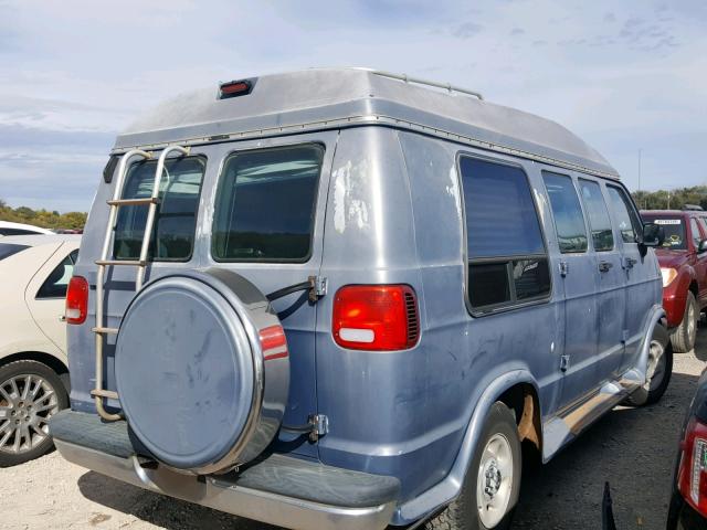 2B6HB21Y8RK117032 - 1994 DODGE RAM VAN B2 BLUE photo 4