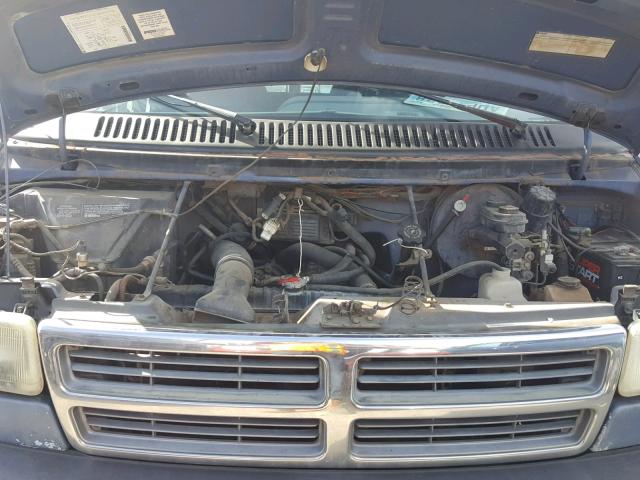 2B6HB21Y8RK117032 - 1994 DODGE RAM VAN B2 BLUE photo 7