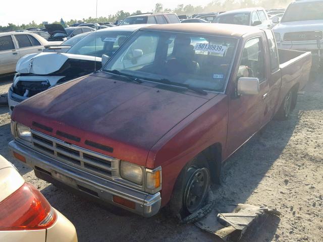 1N6SD16S9MC350739 - 1991 NISSAN TRUCK KING RED photo 2