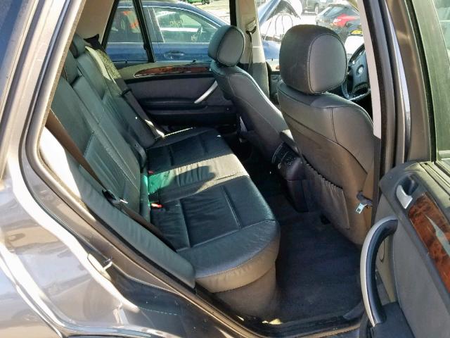 5UXFA53512LP39552 - 2002 BMW X5 3.0I GRAY photo 6