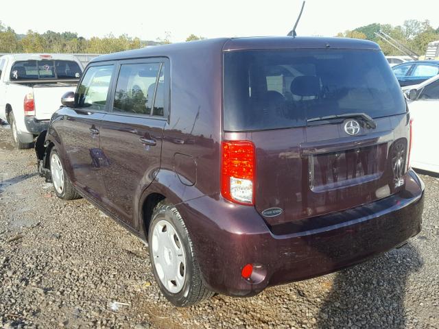 JTLZE4FE0B1123625 - 2011 TOYOTA SCION XB 勃艮第红 照片 3