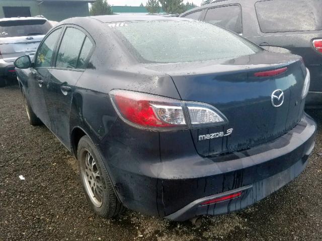 JM1BL1SG7A1276171 - 2010 MAZDA 3 I GRAY photo 3