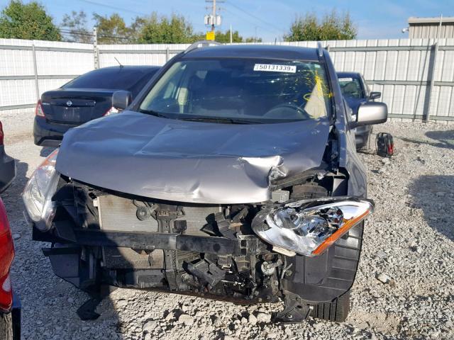 JN8AS5MV3DW145249 - 2013 NISSAN ROGUE S GRAY photo 9