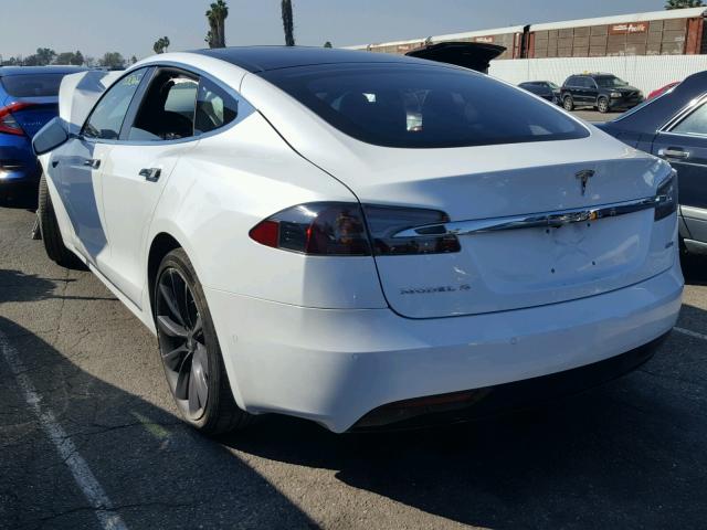 5YJSA1E22HF170704 - 2017 TESLA MODEL S WHITE photo 3