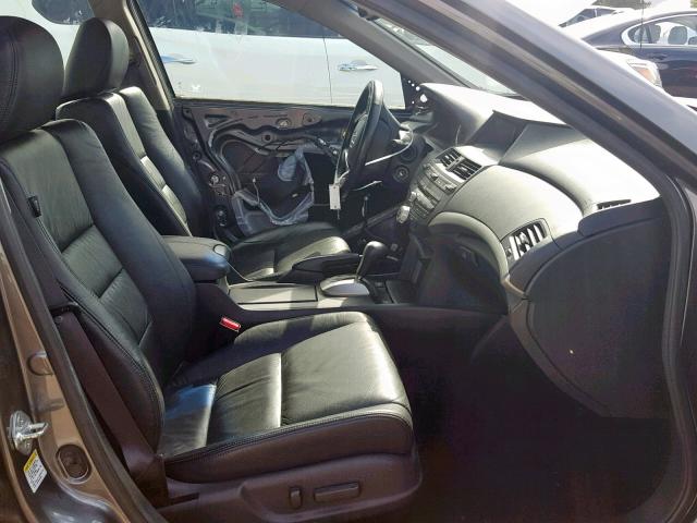 1HGCP36839A012403 - 2009 HONDA ACCORD EXL GRAY photo 5