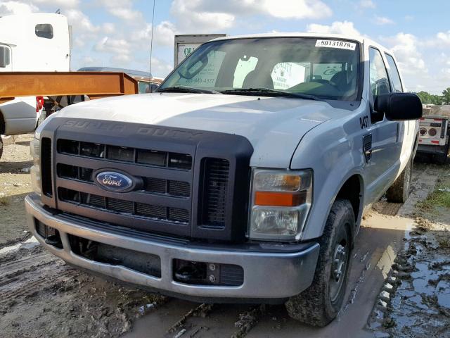 1FTWW30558EE52451 - 2008 FORD F350 SRW S WHITE photo 2