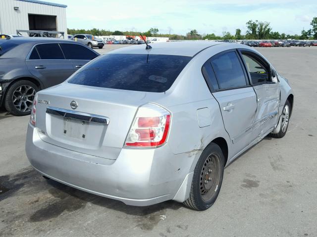 3N1AB6AP6AL674108 - 2010 NISSAN SENTRA 2.0 SILVER photo 4