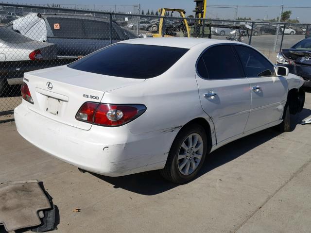 JTHBF30G830123800 - 2003 LEXUS ES 300 WHITE photo 4