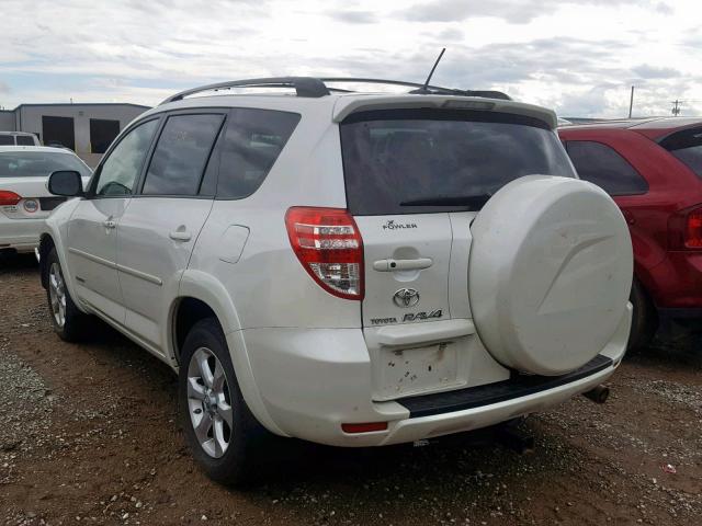 JTMBK31VX95081734 - 2009 TOYOTA RAV4 LIMIT WHITE photo 3