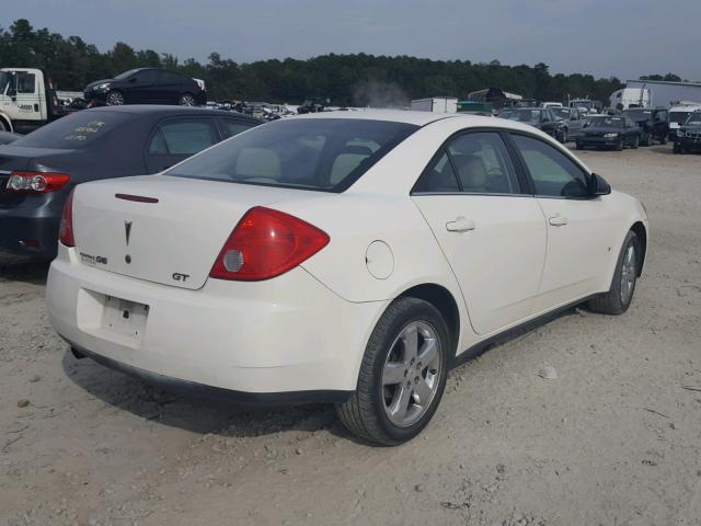 1G2ZH57N084219497 - 2008 PONTIAC G6 GT WHITE photo 4