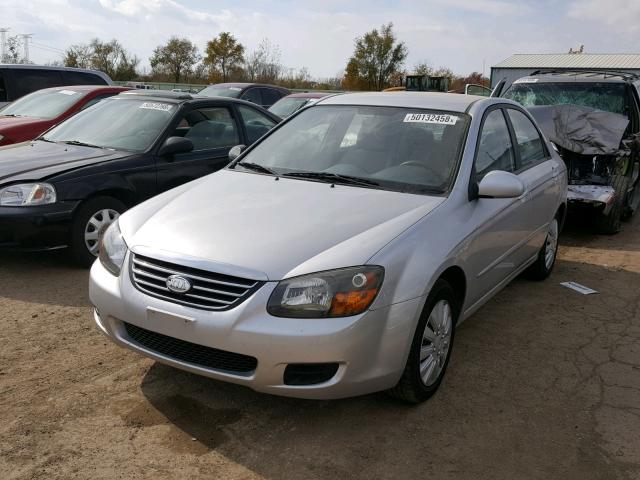 KNAFE221695659162 - 2009 KIA SPECTRA EX SILVER photo 2