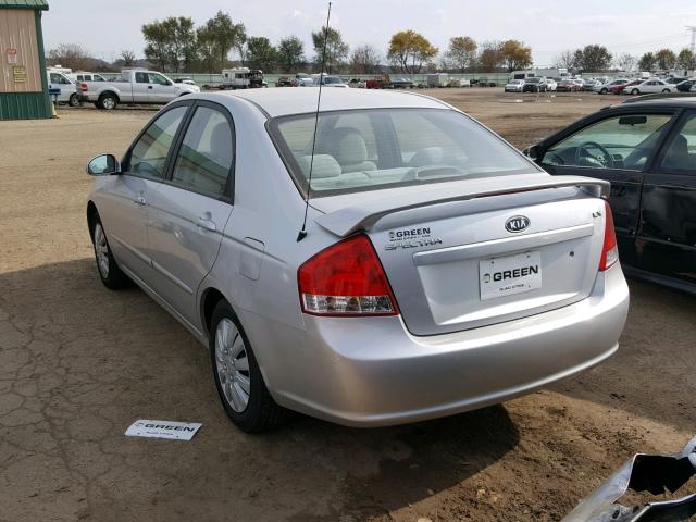 KNAFE221695659162 - 2009 KIA SPECTRA EX SILVER photo 3