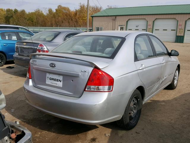 KNAFE221695659162 - 2009 KIA SPECTRA EX SILVER photo 4