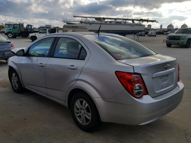 1G1JA5SH9C4200365 - 2012 CHEVROLET SONIC LS 银色 照片 3