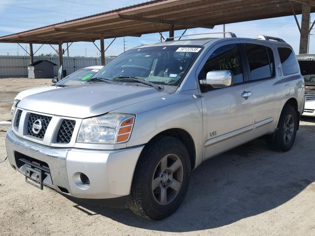 5N1AA08A55N704053 - 2005 NISSAN ARMADA SE SILVER photo 2