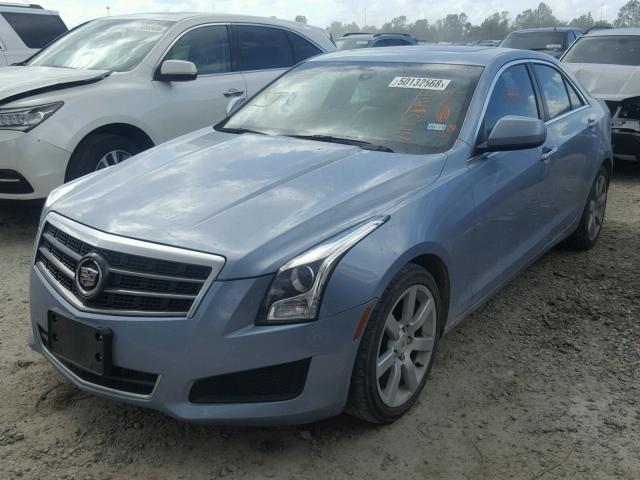 1G6AA5RA1D0144725 - 2013 CADILLAC ATS BLUE photo 2