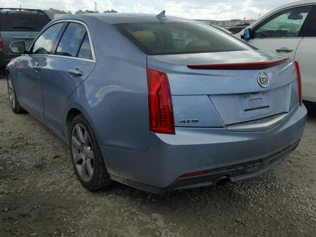 1G6AA5RA1D0144725 - 2013 CADILLAC ATS BLUE photo 3