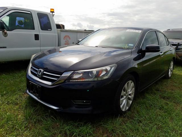 1HGCR2F81DA025194 - 2013 HONDA ACCORD EXL BLACK photo 2