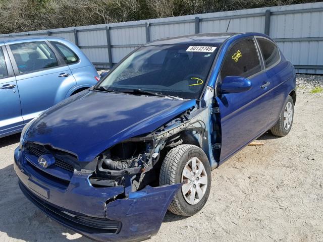 KMHCM36CX8U098264 - 2008 HYUNDAI ACCENT GS BLUE photo 2