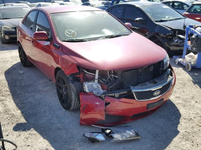 KNAFU4A29D5664230 - 2013 KIA FORTE EX RED photo 1