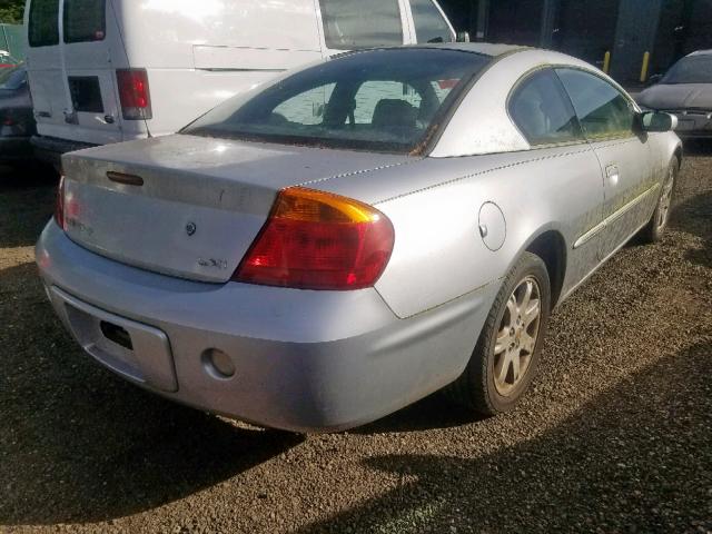 4C3AG52H21E070154 - 2001 CHRYSLER SEBRING LX SILVER photo 4