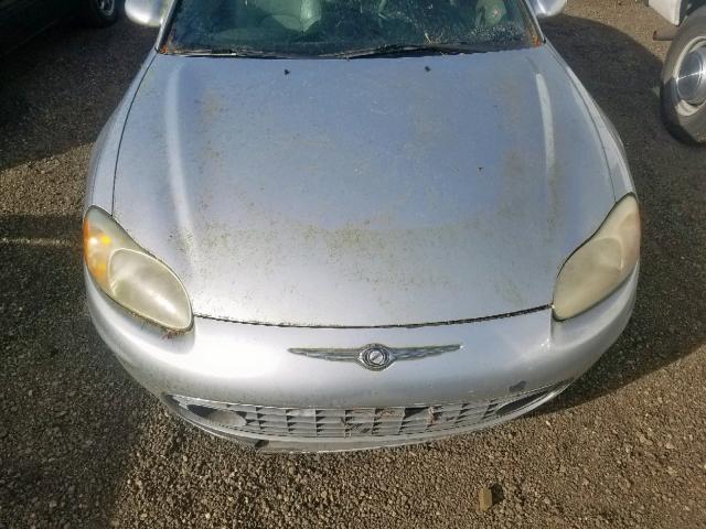 4C3AG52H21E070154 - 2001 CHRYSLER SEBRING LX SILVER photo 7