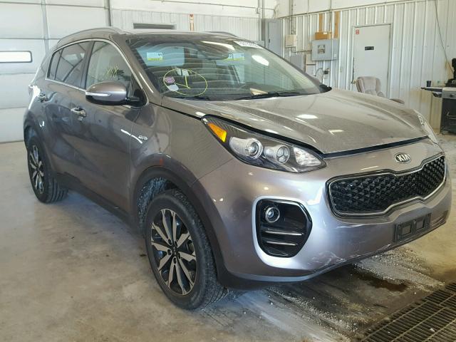 KNDPNCAC6H7155553 - 2017 KIA SPORTAGE E GRAY photo 1