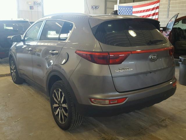 KNDPNCAC6H7155553 - 2017 KIA SPORTAGE E GRAY photo 3