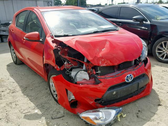 JTDKDTB35F1579107 - 2015 TOYOTA PRIUS C RED photo 1