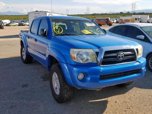 5TELU42N57Z436984 - 2007 TOYOTA TACOMA DOU BLUE photo 1